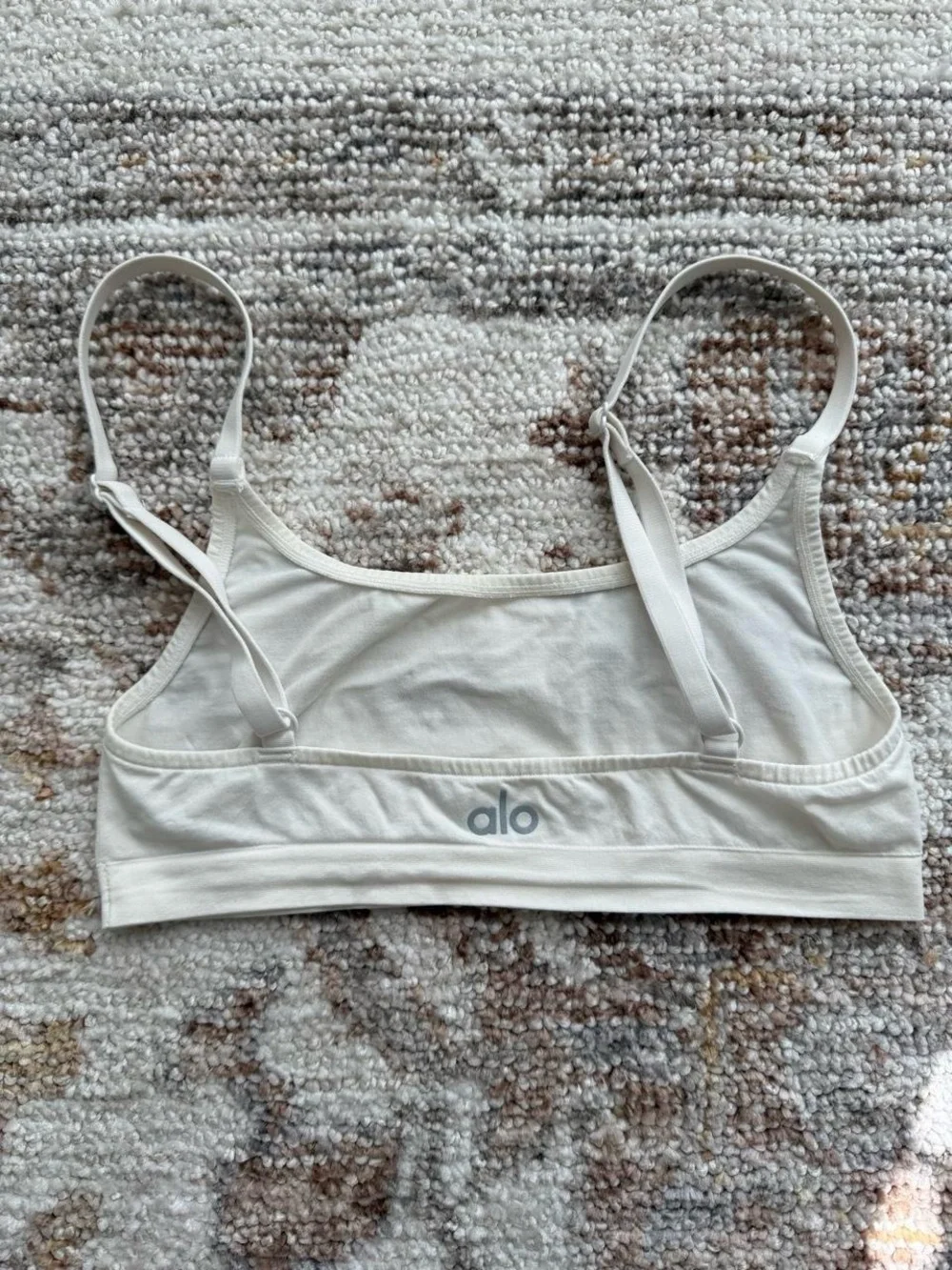 Alo mesh Seamless White Comfort Bralette